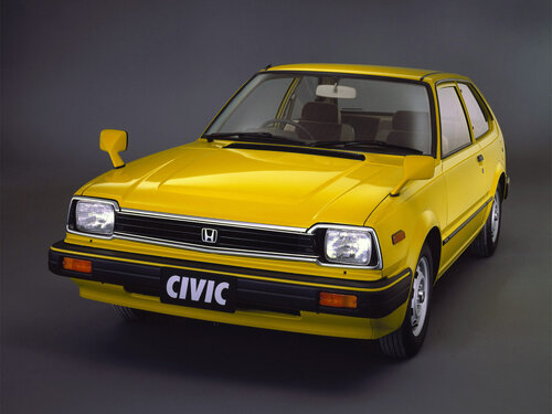Honda Civic, 2 поколение, рестайлинг, Хэтчбек, 3 двери