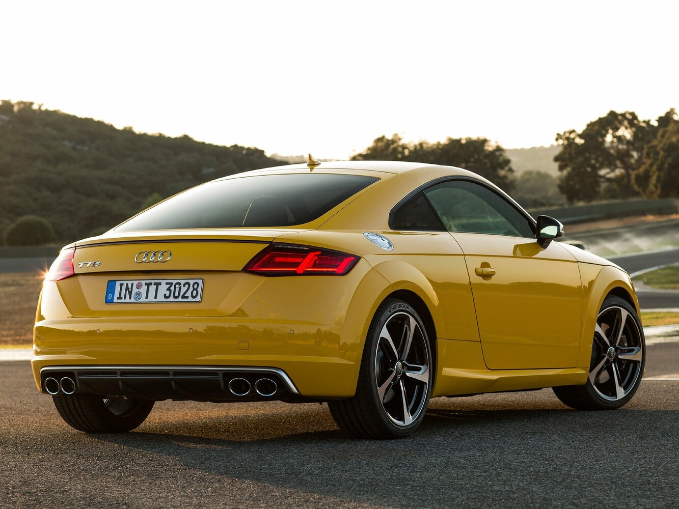 Audi TTS, III (8S), 2014–2018, Coupe: Rear three-quarter view