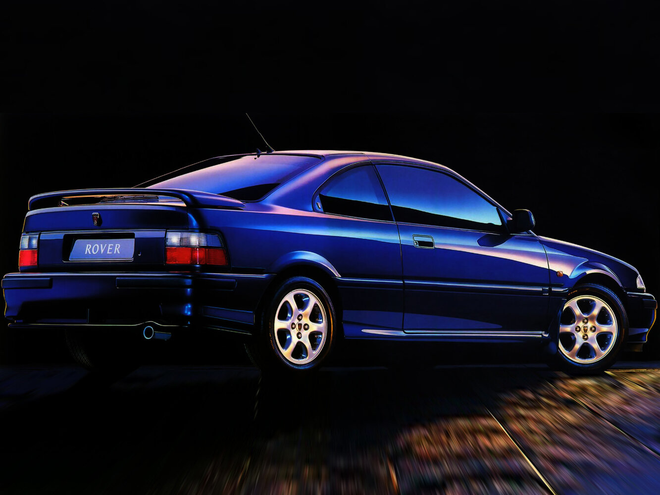 Rover 200, II (R8) facelift, 1992–1993, Coupe: Rear three-quarter view