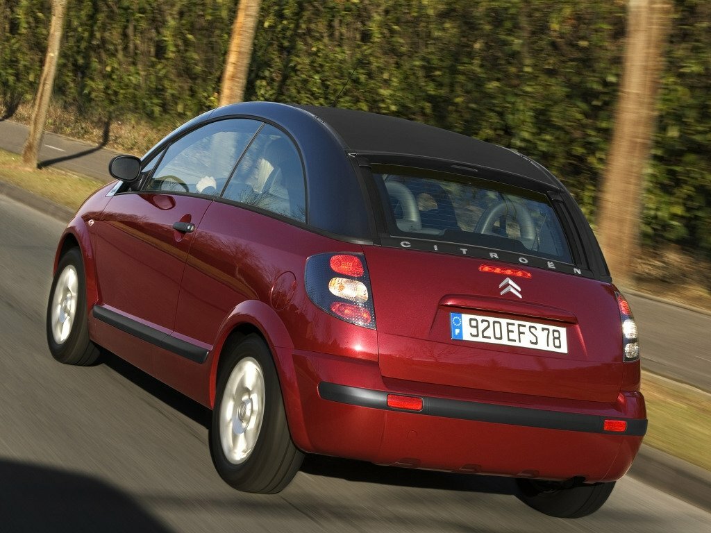 Citroen C3, I Рестайлинг, 2005–2010, Кабриолет Pluriel: Вид сзади в три четверти