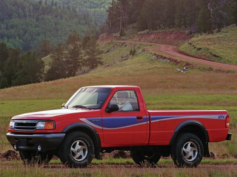 Ford Ranger (North America), II, 1993–1997, Пикап Одинарная кабина: Вид сбоку