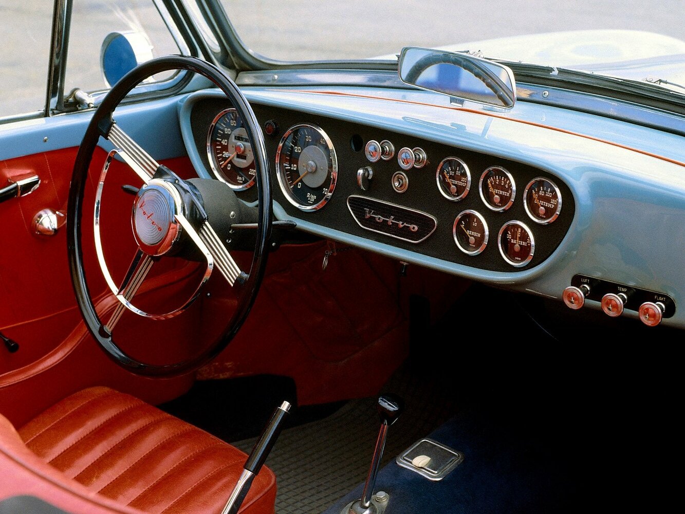 Volvo P1900, , 1956–1957, Convertible: Dashboard