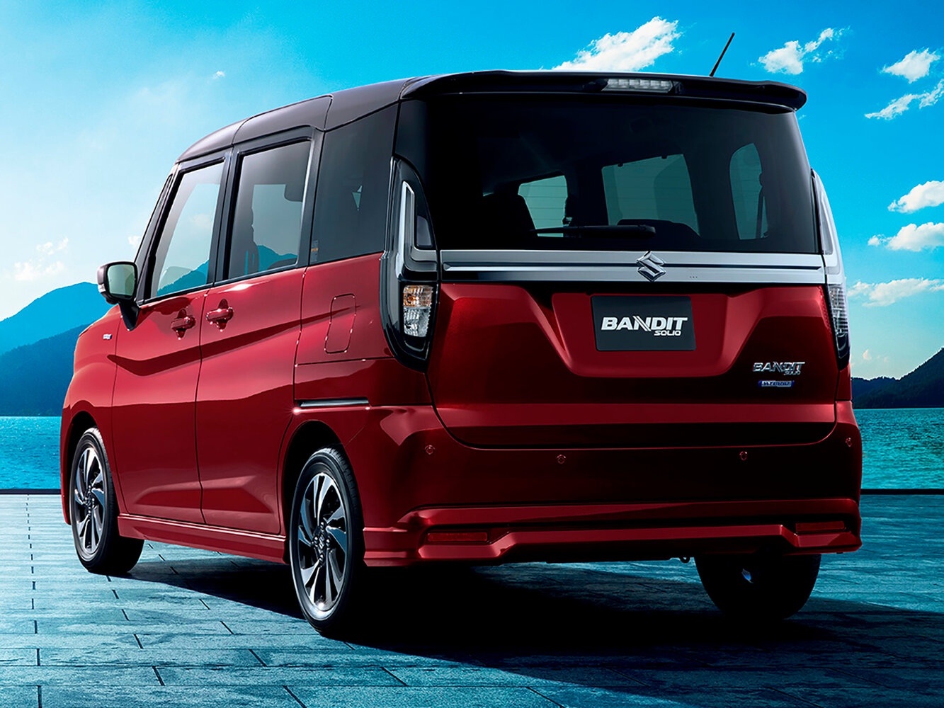 Suzuki Solio, IV Рестайлиг, 2025–2026, Minivan: Rear three-quarter view