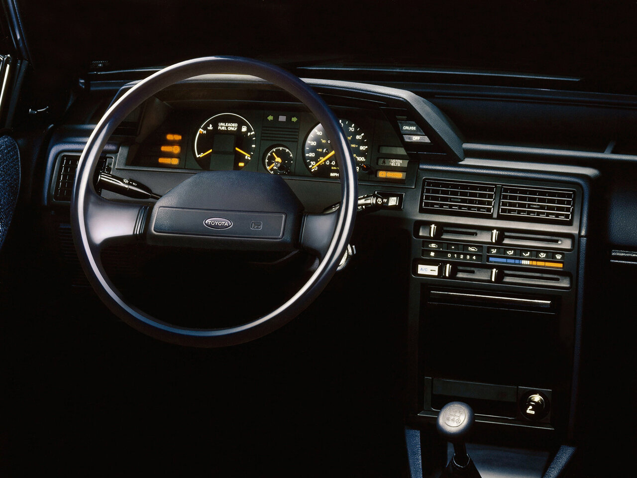 Toyota Tercel, III (L30), 1986–1990, Hatchback 5 door: Dashboard