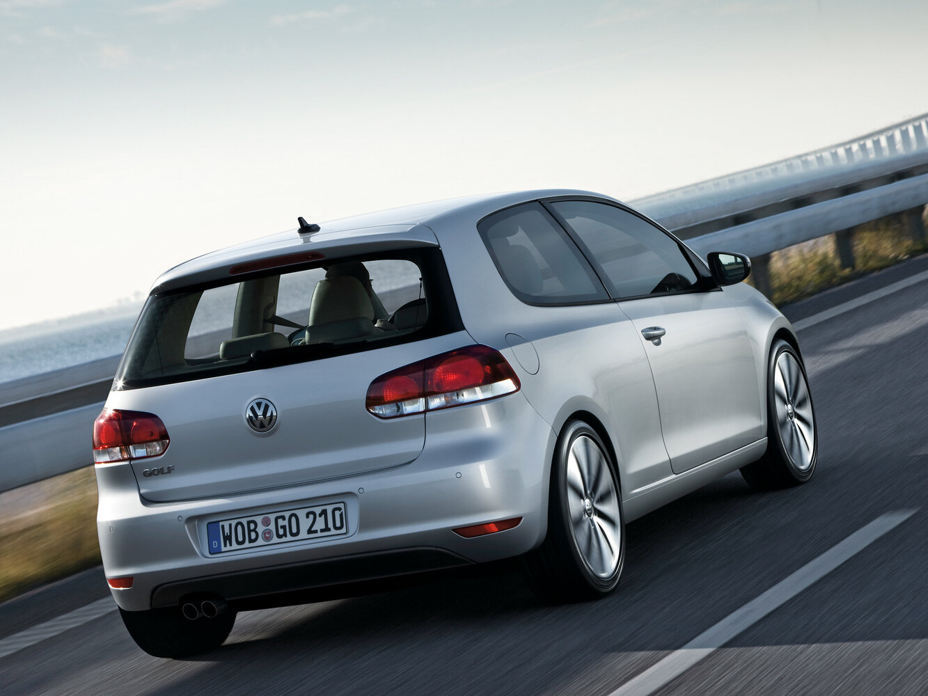 Volkswagen Golf, VI, 2008–2012, Hatchback 3 door: Rear three-quarter view