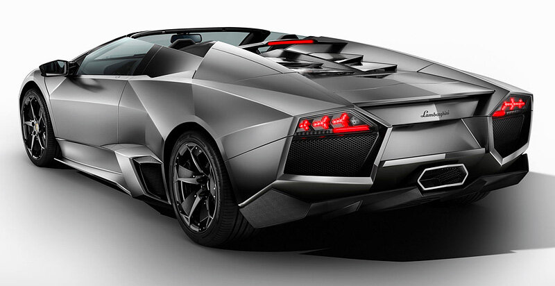 Lamborghini Reventon, , 2007–2010, Родстер: Rear three-quarter view