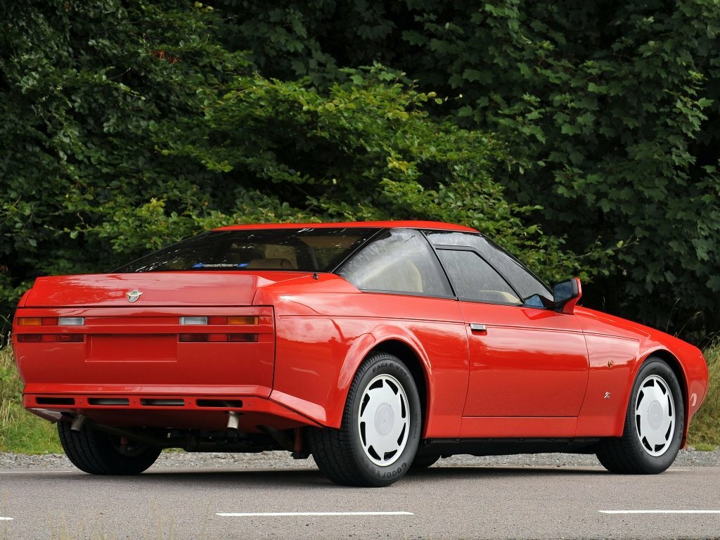 Aston Martin V8 Zagato, , 1986–1989, Купе: Вид сзади в три четверти
