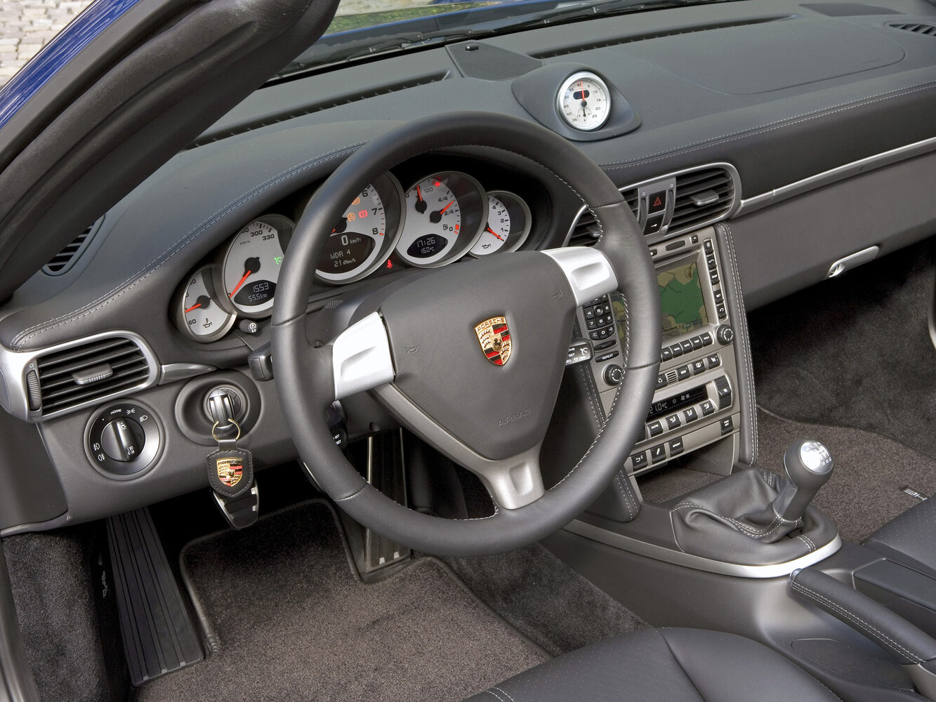 Porsche 911, VI (997), 2004–2009, Convertible: Front cabin