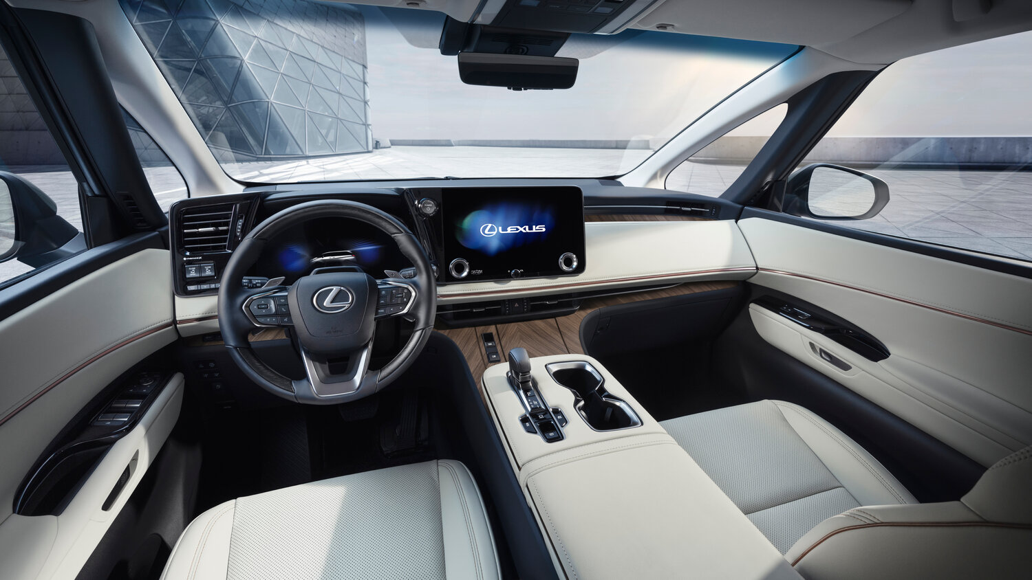 Lexus LM, II, 2023–2026, Минивэн: Передняя часть салона