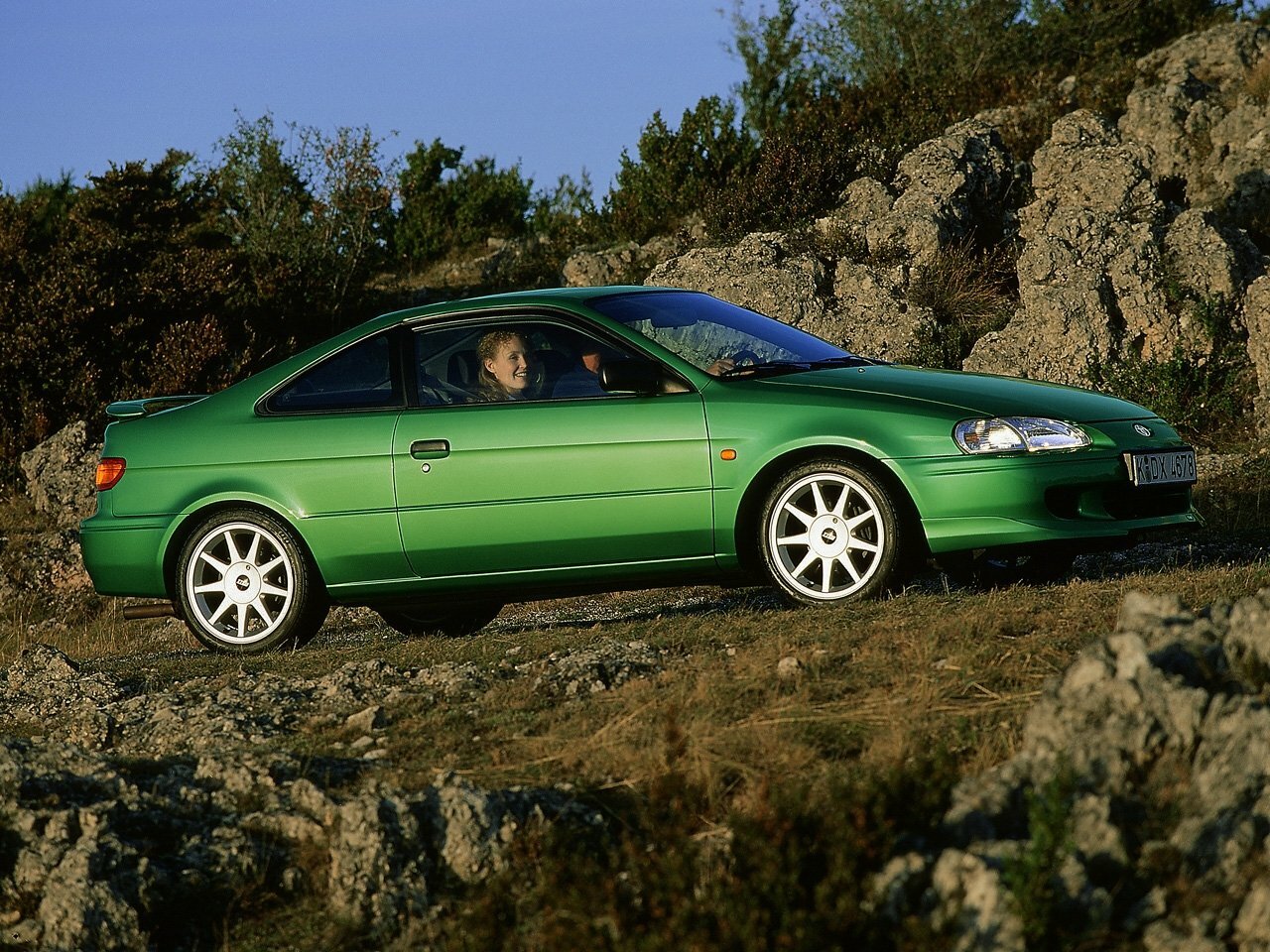 Toyota Cynos, II (L52, L54), 1995–1999, Coupe: Side view