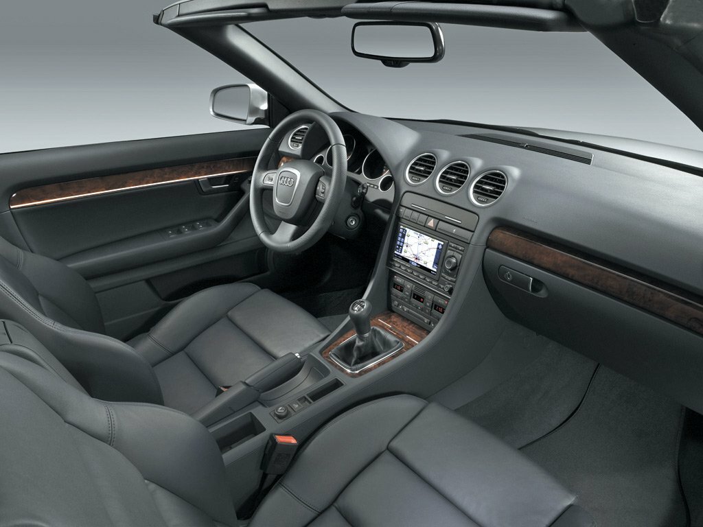 Audi A4, III (B7), 2004–2009, Кабриолет: Передняя часть салона