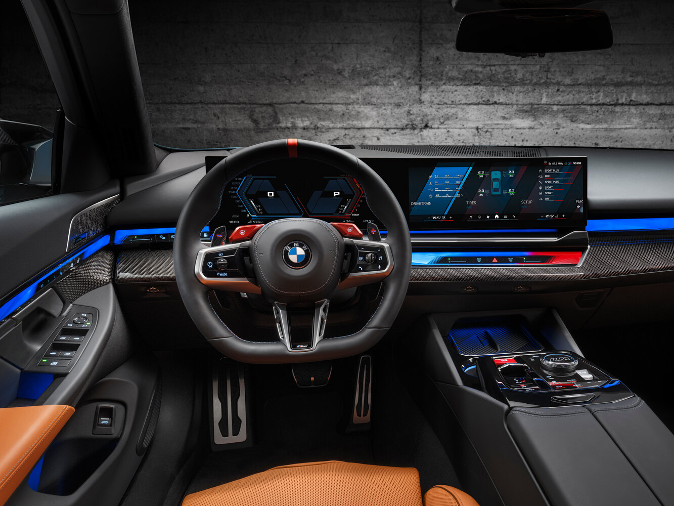 BMW M5, VII (G90), 2024–2026, Седан: Передняя часть салона