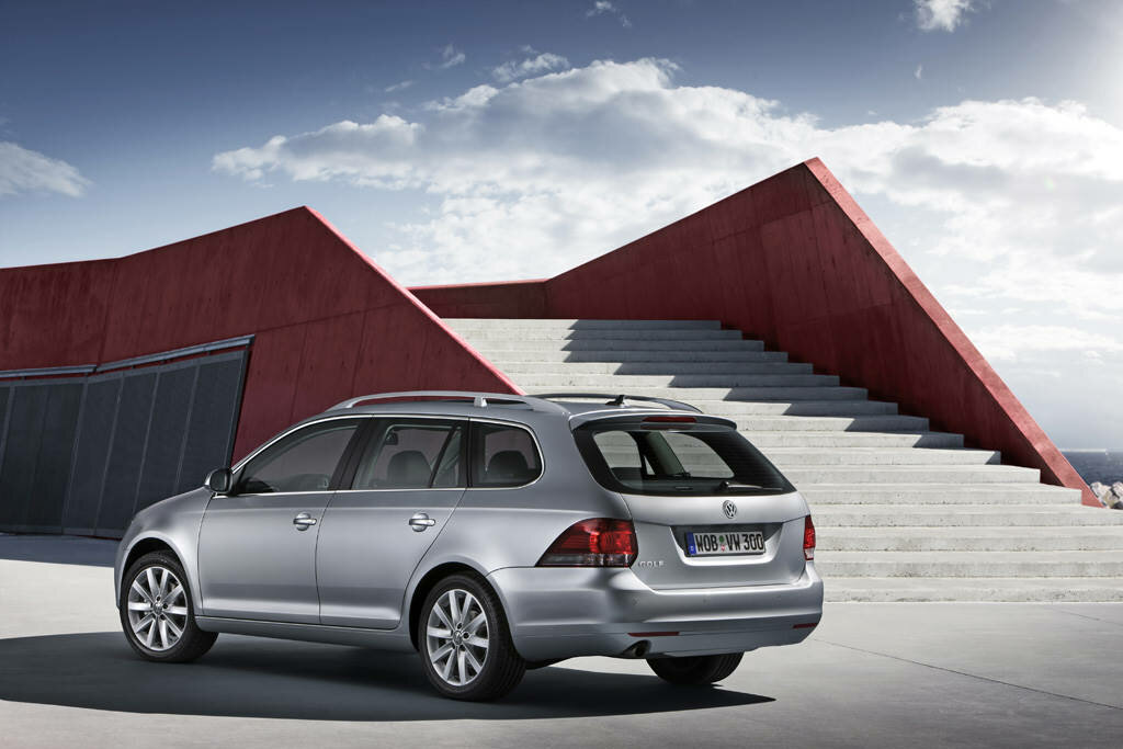 Volkswagen Golf, VI, 2008–2012, Estate 5 door: Rear three-quarter view