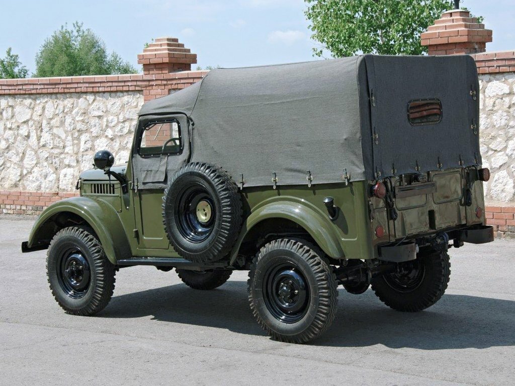 ГАЗ 69, , 1953–1972, Внедорожник 3 дв.: Вид сзади в три четверти