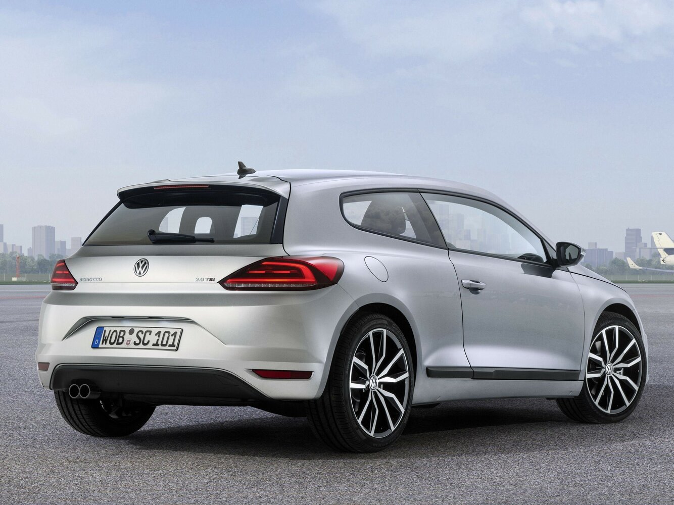 Volkswagen Scirocco, III Рестайлинг, 2014–2017, Хэтчбек 3 дв.: Вид сзади в три четверти