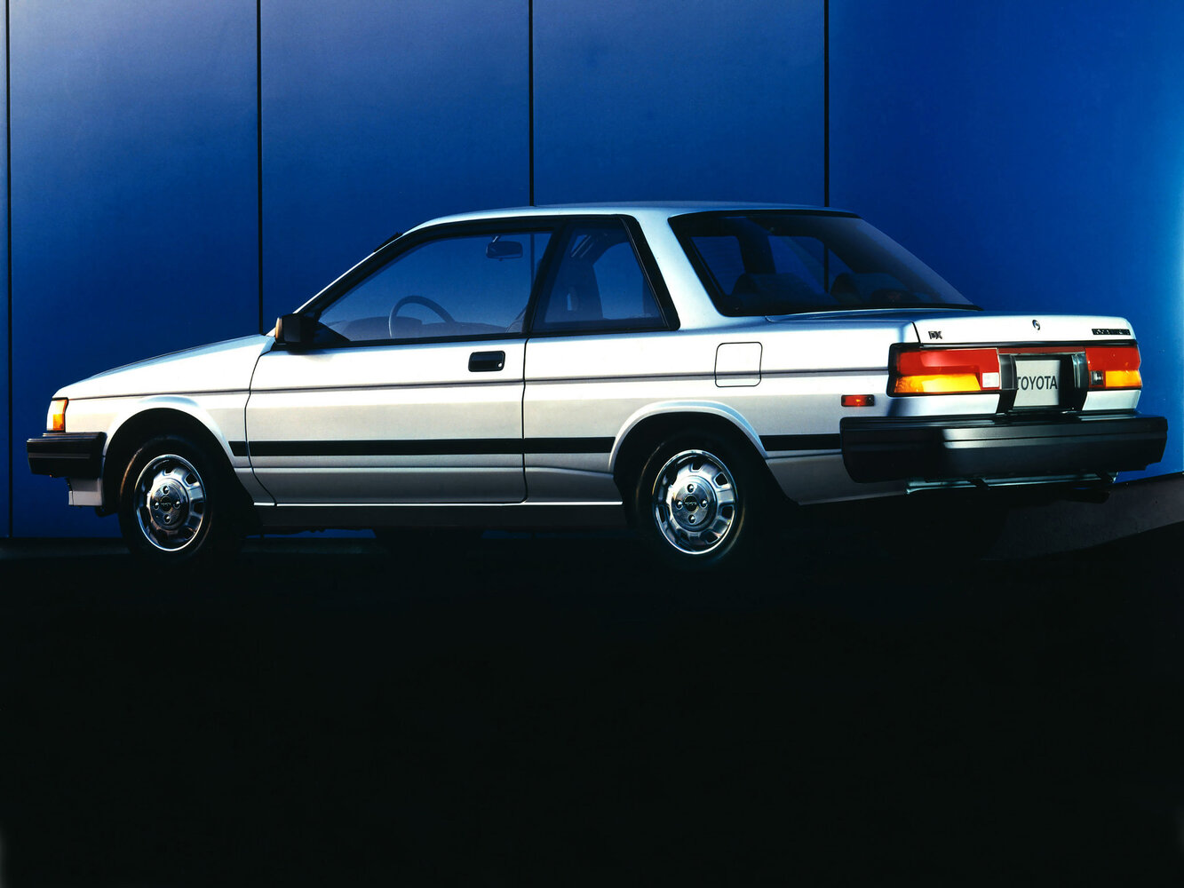 Toyota Tercel, III (L30), 1986–1990, Sedan 2 door: Rear three-quarter view