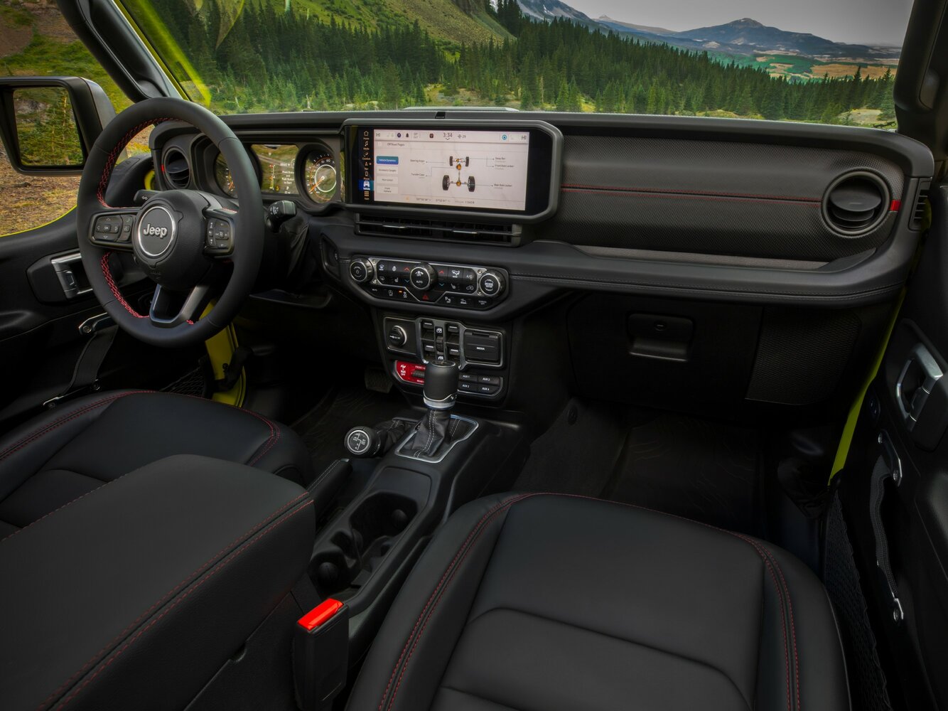 Jeep Gladiator, II (JT) facelift, 2023–2026, Pickup Двойная кабина: Front cabin