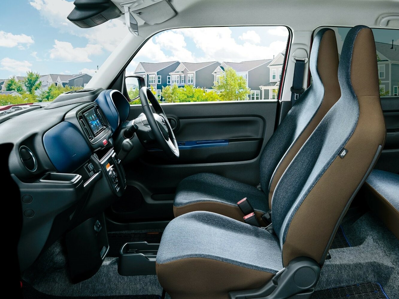 Suzuki Alto, IX (HA37) Рестайлинг, 2025–2026, Хэтчбек 5 дв.: Передняя часть салона