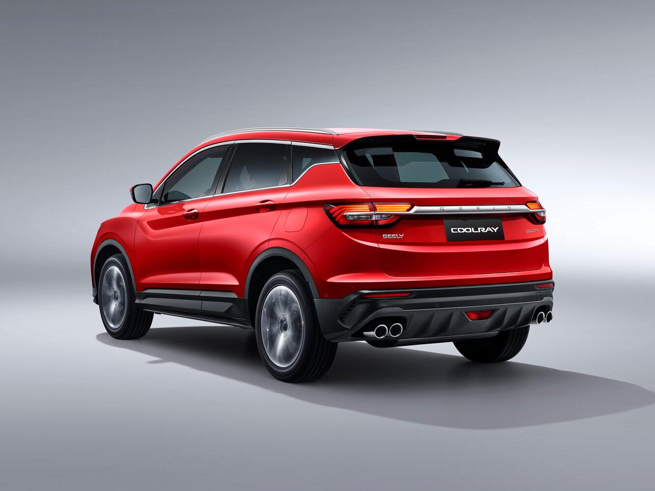 Geely Coolray, I, 2019–2024, Внедорожник 5 дв.: Вид сзади в три четверти