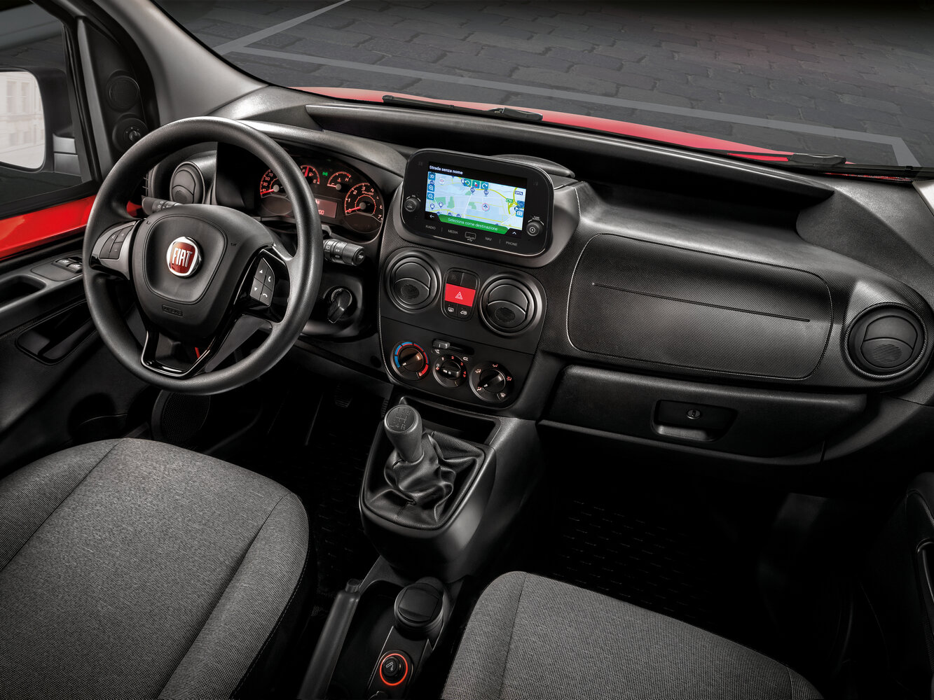 Fiat Fiorino, III Рестайлинг, 2016–2024, Фургон: Передняя часть салона