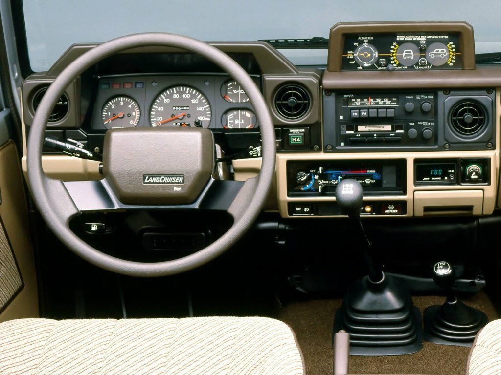 Toyota Land Cruiser, 70 Series, 1984–2007, SUV 3 door: Dashboard