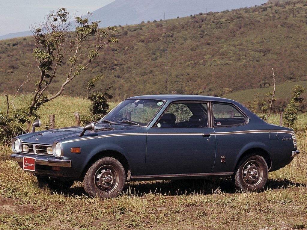 Mitsubishi Lancer, I, 1973–1985, Купе: Вид сбоку