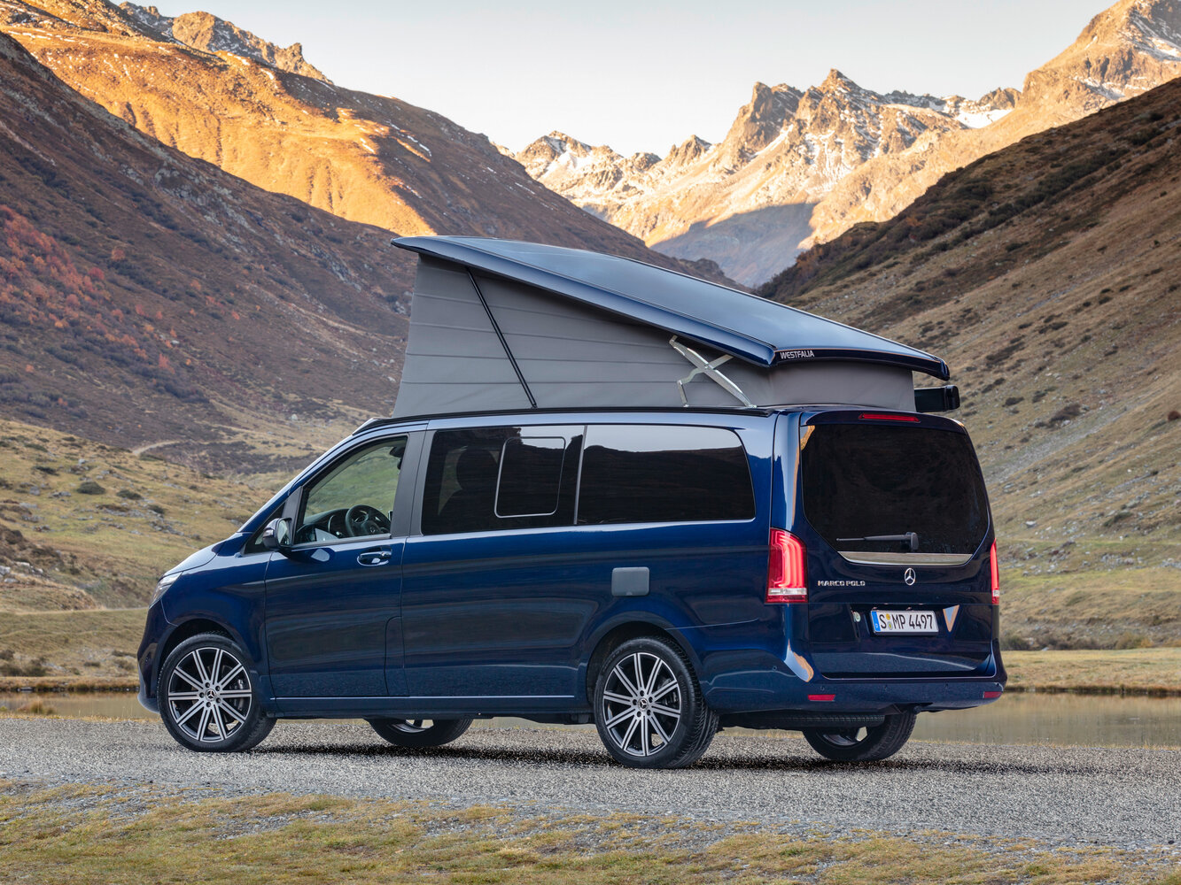 Mercedes-Benz Marco Polo, III (W447) Рестайлинг, 2019–2023, Минивэн: Вид сзади в три четверти