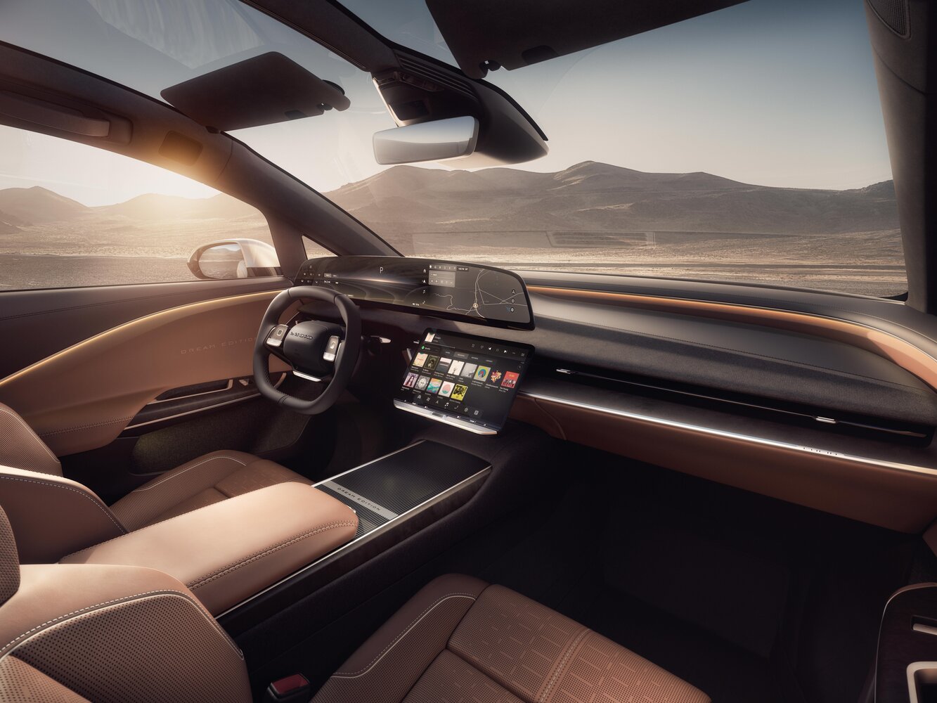 Lucid Gravity, , 2024–2026, SUV 5 door: Front cabin