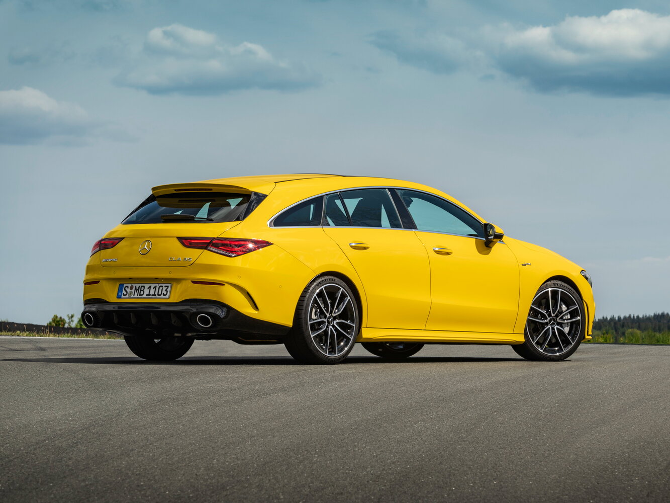 Mercedes-Benz CLA AMG, II (C118, X118), 2019–2023, Универсал 5 дв.: Вид сзади в три четверти