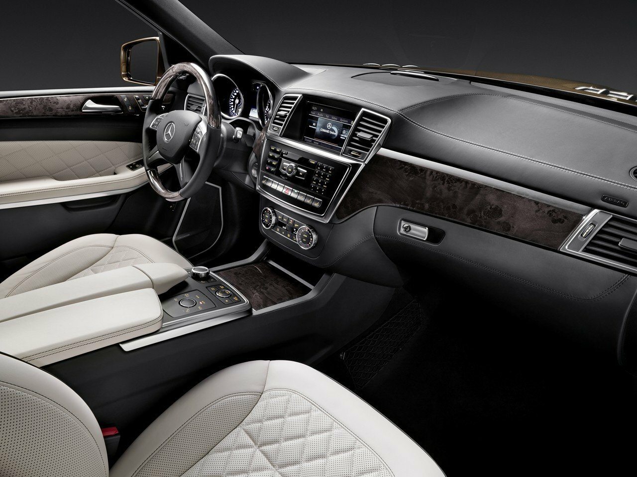 Mercedes-Benz GL-Класс, II (X166), 2012–2016, Внедорожник 5 дв.: Передняя часть салона