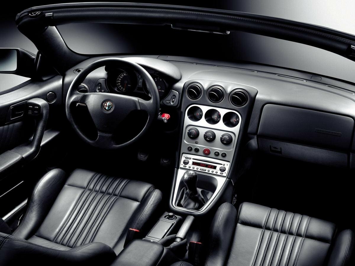 Alfa Romeo Spider, II, 1995–2005, Кабриолет: Передняя часть салона