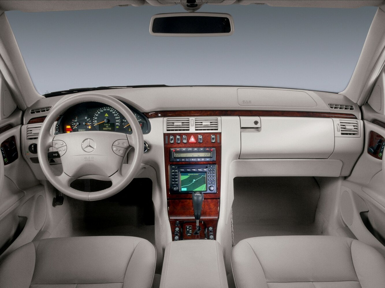Mercedes-Benz E-Класс, II (W210, S210) Рестайлинг, 1999–2003, Универсал 5 дв.: Передняя панель