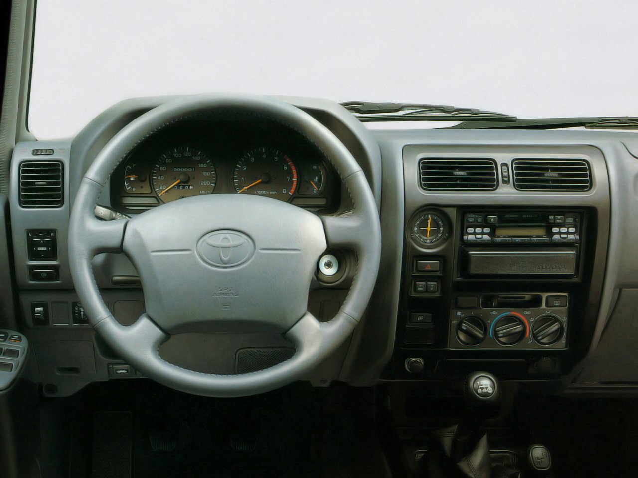 Toyota Land Cruiser Prado, 90 Series, 1996–1999, SUV 3 door: Dashboard