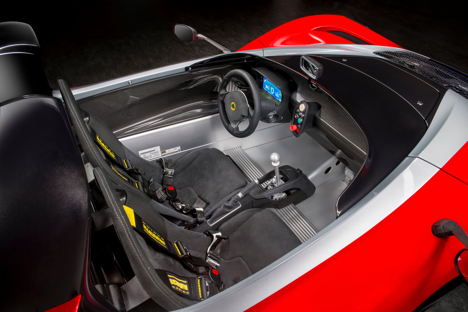 Lotus 3-Eleven, , 2015–2018, Родстер: Передняя часть салона