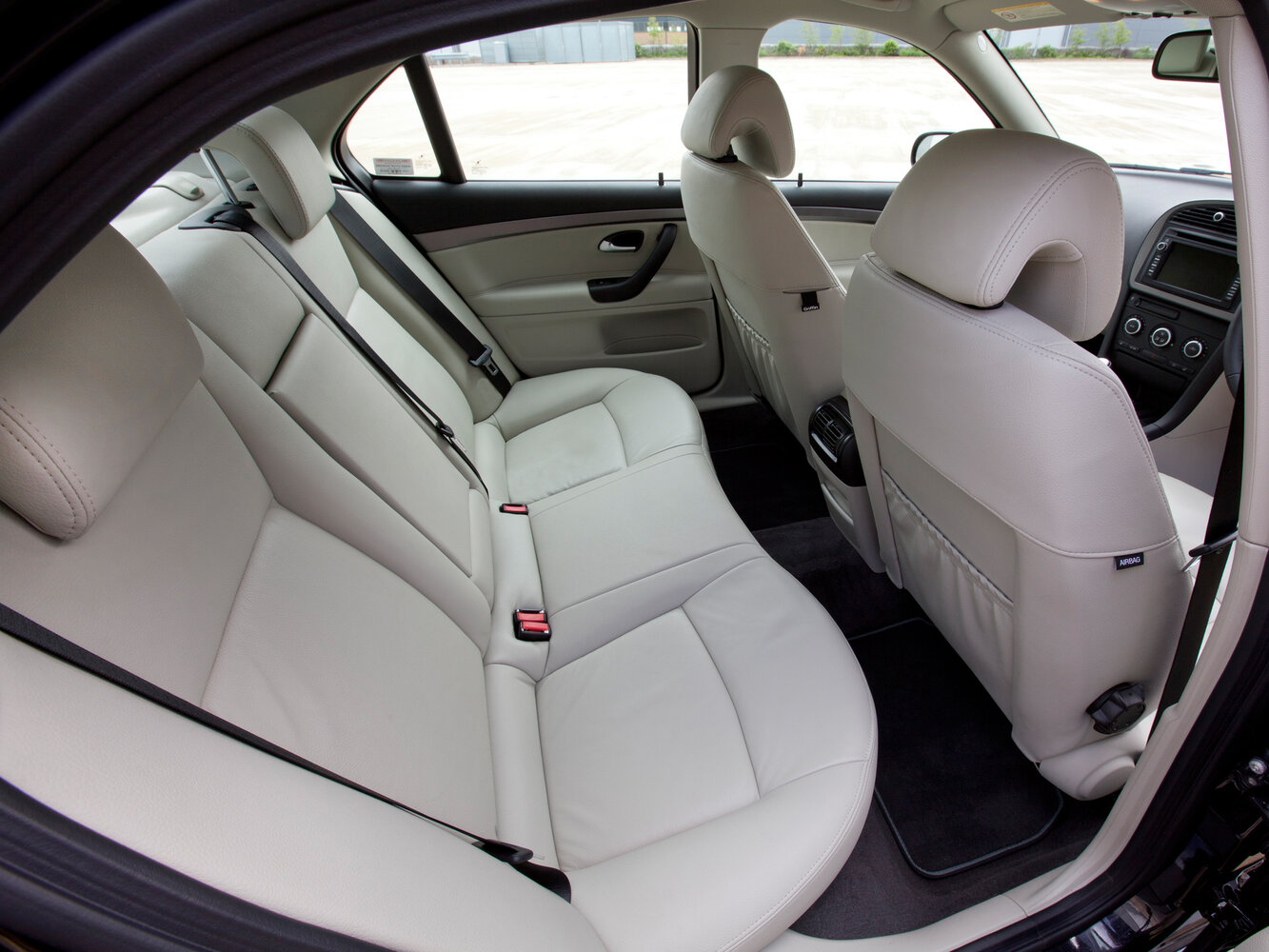 Saab 9-3, II Рестайлинг, 2007–2014, Седан: Задняя часть салона