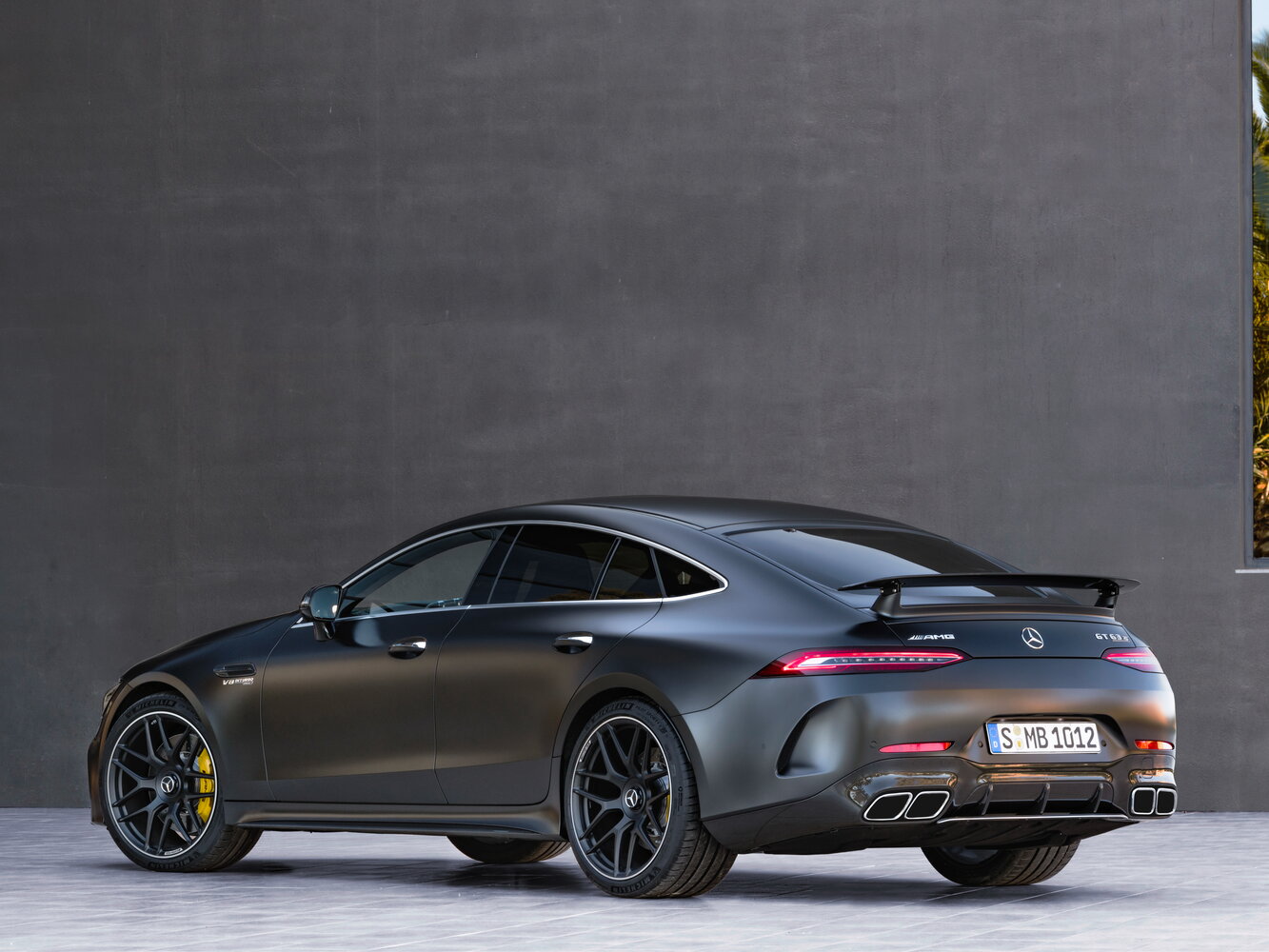Mercedes-Benz AMG GT 4-Door Coupe, I, 2018–2026, Liftback: Rear three-quarter view