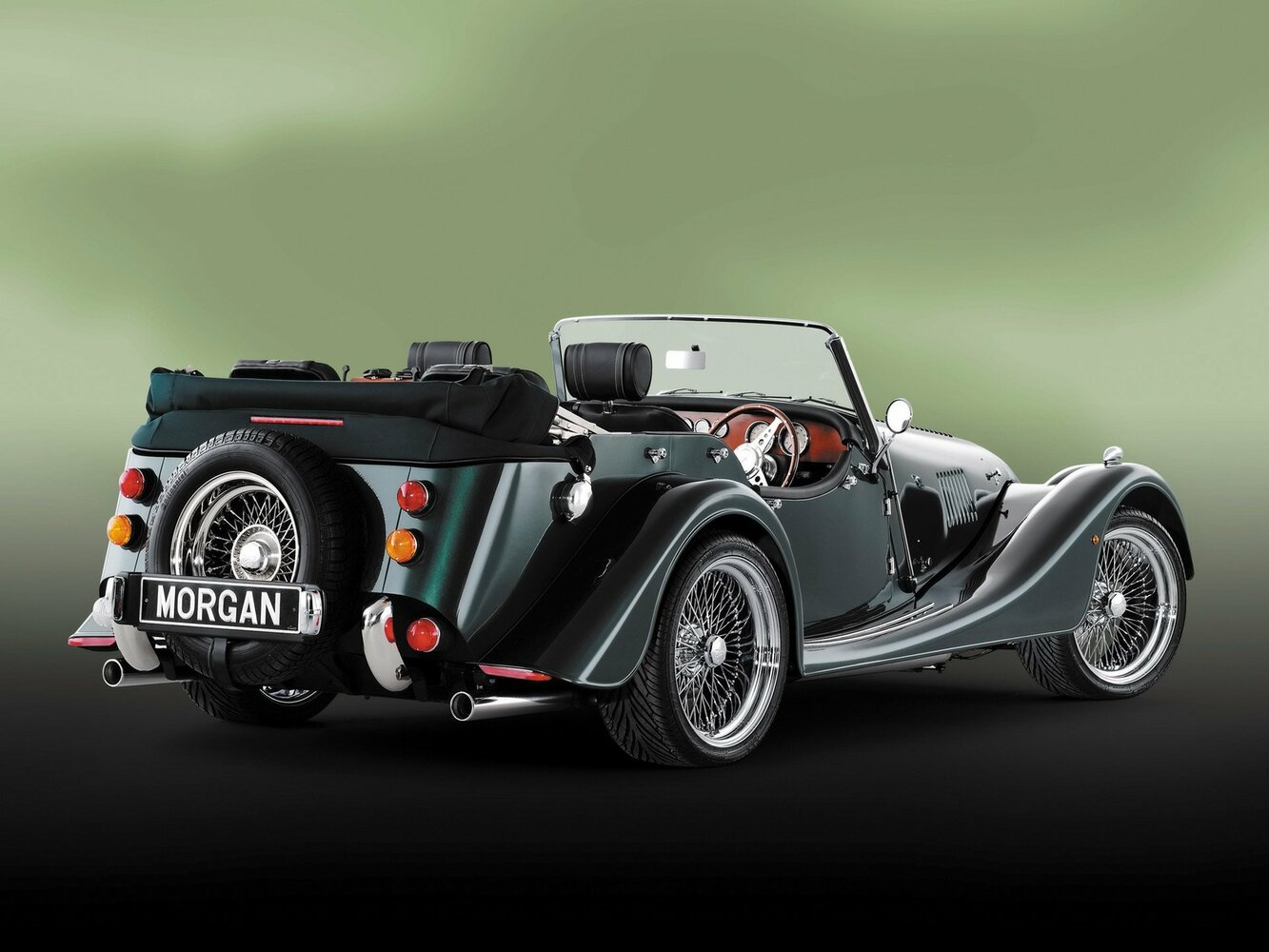Morgan 4 Seater, , 2004–2016, Кабриолет: Вид сзади в три четверти