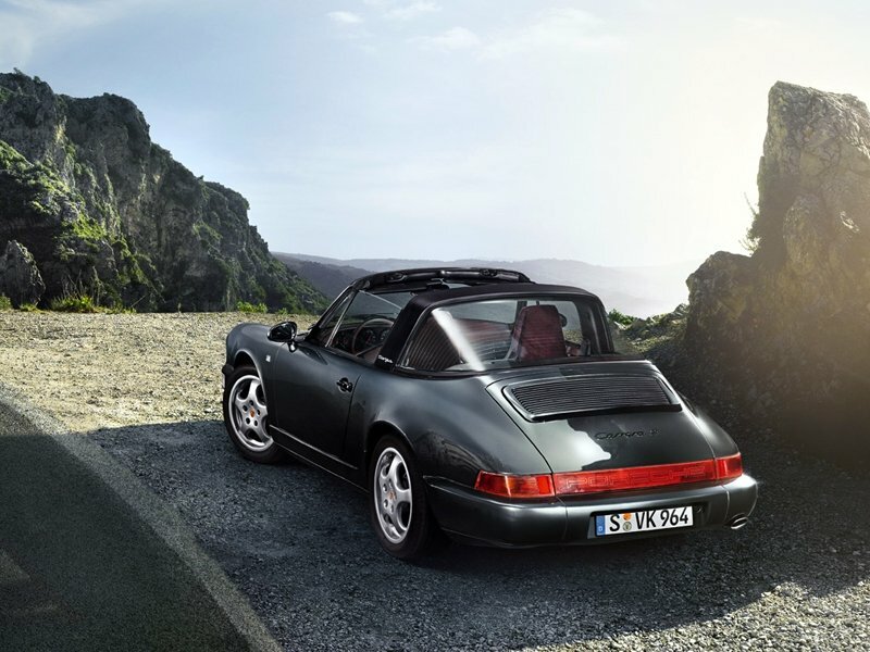 Porsche 911, III (964), 1988–1994, Тарга: Вид сзади в три четверти