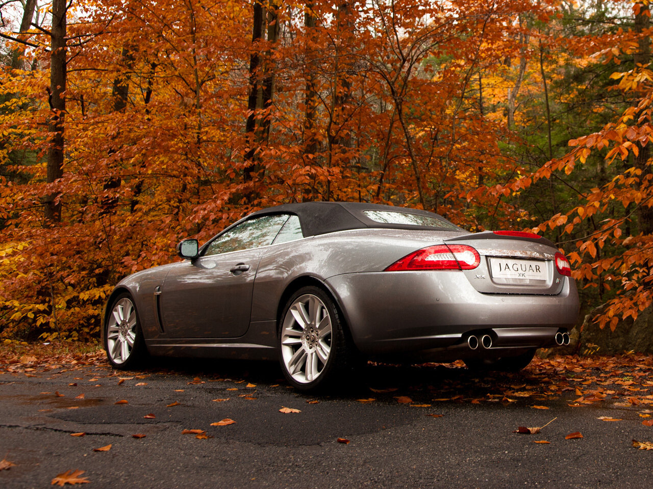 Jaguar XKR, II Рестайлинг 1, 2009–2011, Кабриолет: Вид сзади в три четверти