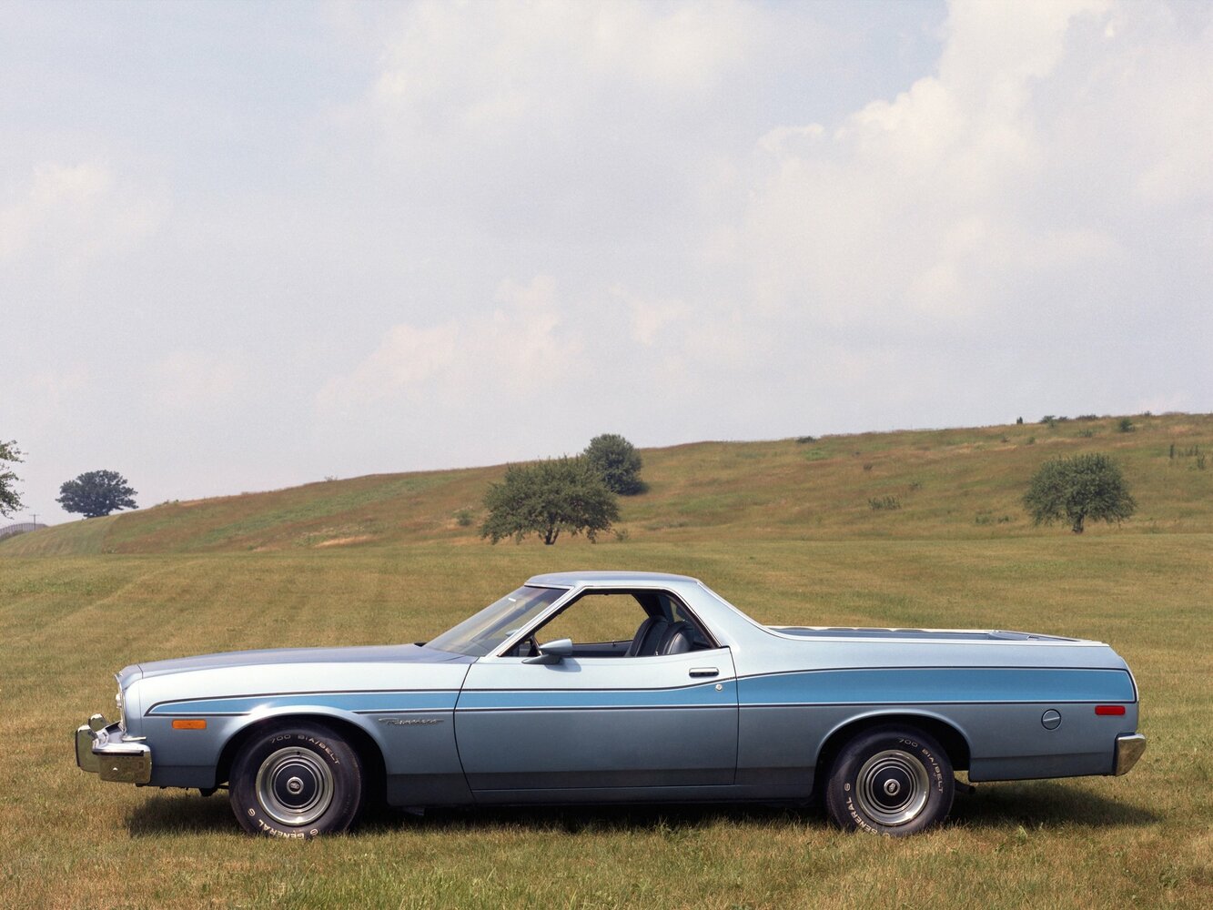 Ford Ranchero, VI, 1972–1976, Пикап Одинарная кабина: Вид сбоку