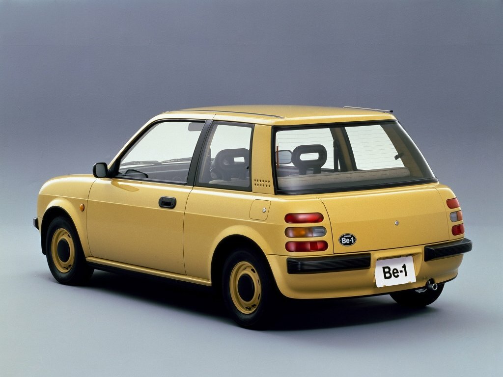 Nissan BE-1, , 1987–1989, Coupe: Rear three-quarter view