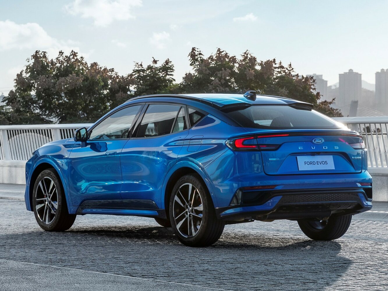 Ford Evos, , 2021–2024, SUV 5 door: Rear three-quarter view