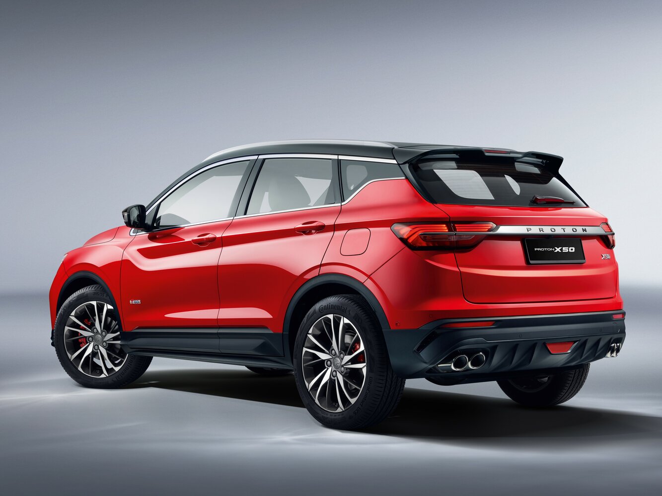 Proton X50, , 2020–2025, Внедорожник 5 дв.: Вид сзади в три четверти