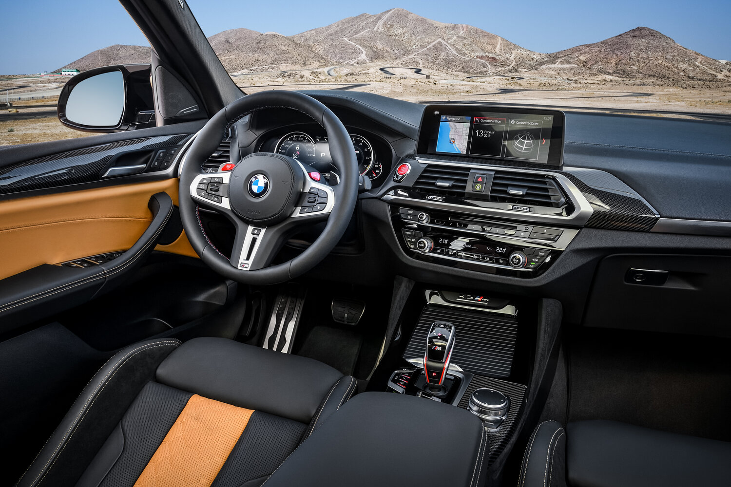 BMW X3 M, I (F97), 2019–2021, Внедорожник 5 дв.: Передняя часть салона
