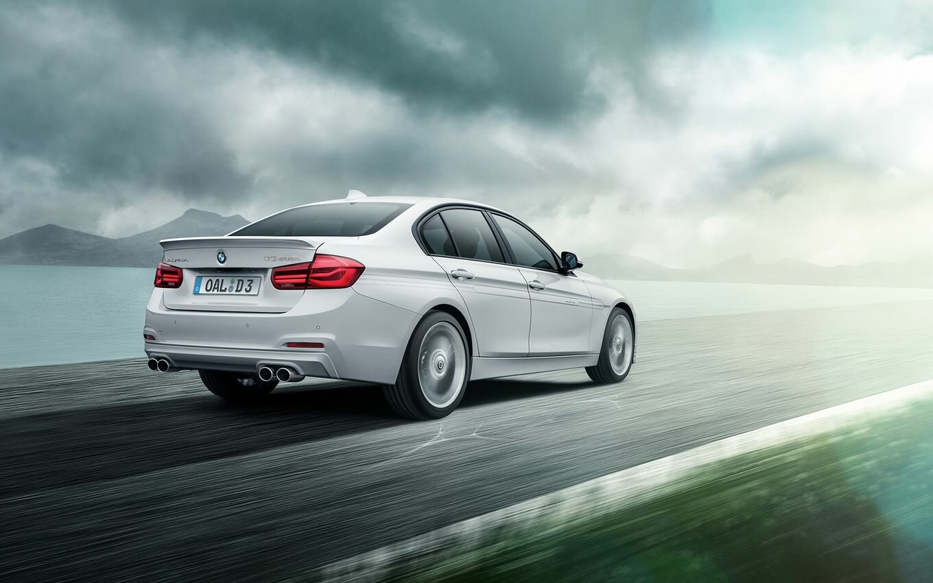 Alpina D3, F30 Рестайлинг, 2017–2019, Седан: Вид сзади в три четверти