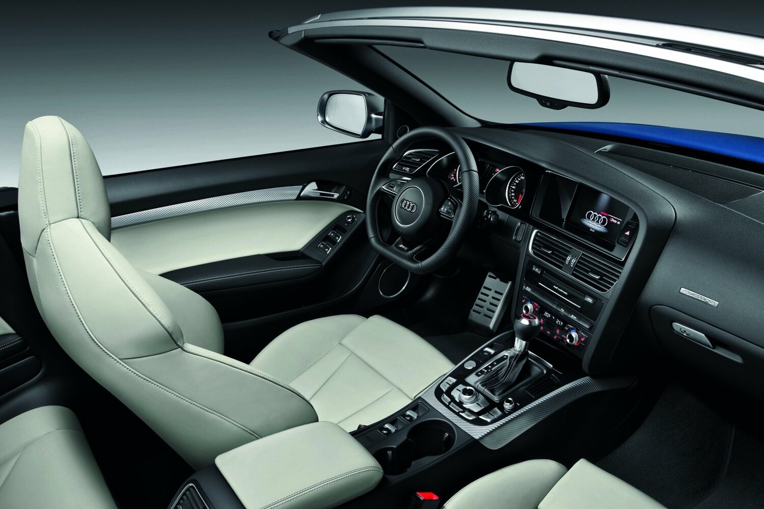 Audi RS 5, I (8T) facelift, 2011–2015, Convertible: Front cabin