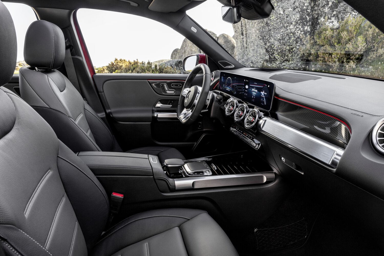 Mercedes-Benz GLB AMG, I (X247), 2019–2023, Внедорожник 5 дв.: Передняя часть салона