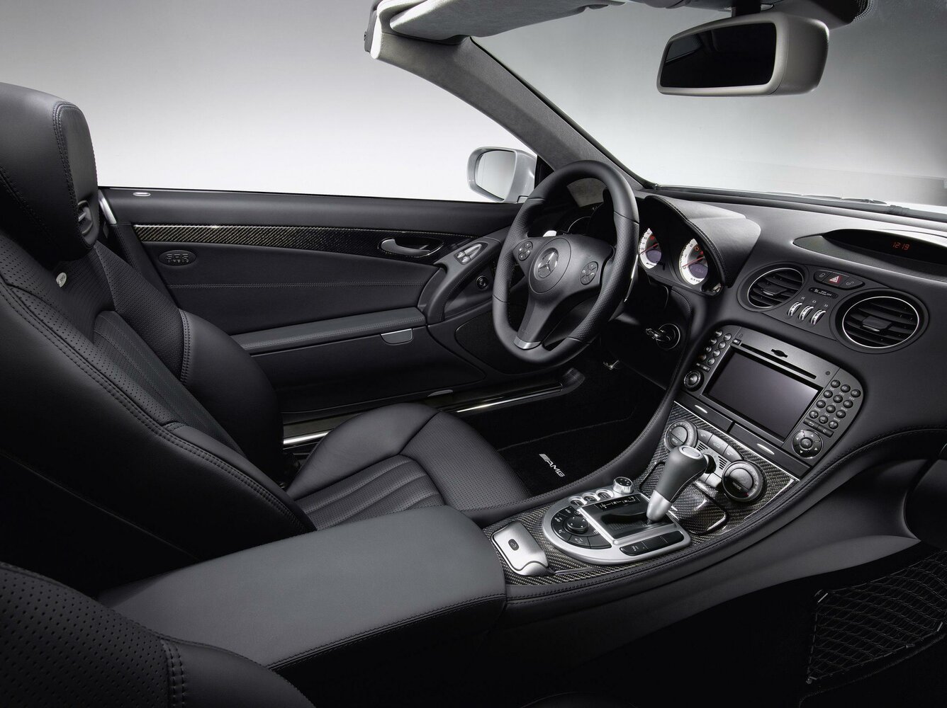 Mercedes-Benz SL-Класс AMG, II (R230) Рестайлинг 2, 2008–2011, Родстер: Передняя часть салона