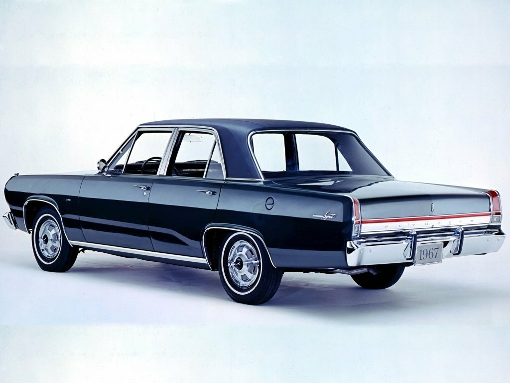 Plymouth Valiant, III, 1967–1973, Седан: Вид сзади в три четверти