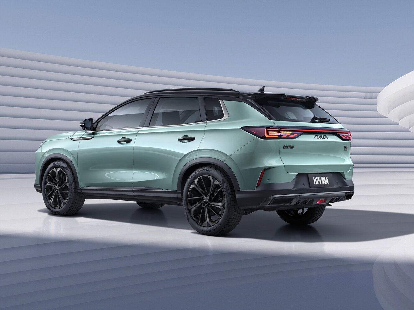Dongfeng Aeolus Haoji, , 2022–2026, SUV 5 door: Rear three-quarter view